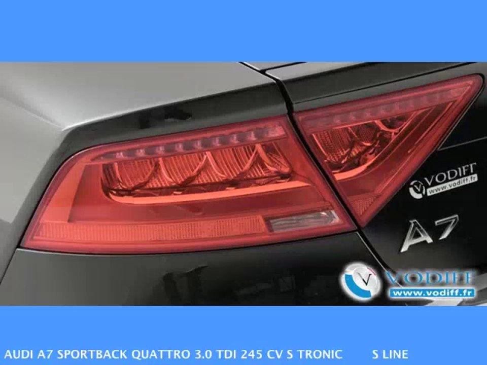 VODIFF : AUDI OCCASION ALSACE : AUDI A7 SPORTBACK QUATTRO 3.0 TDI 245 CV S TRONIC S LINE NEUF 96 000 euros