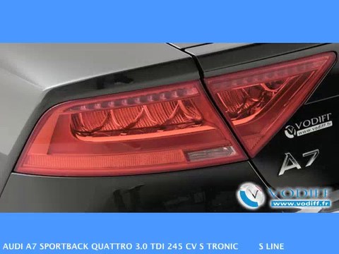 VODIFF : AUDI OCCASION ALSACE : AUDI A7 SPORTBACK QUATTRO 3.0 TDI 245 CV S TRONIC S LINE NEUF 96 000 euros