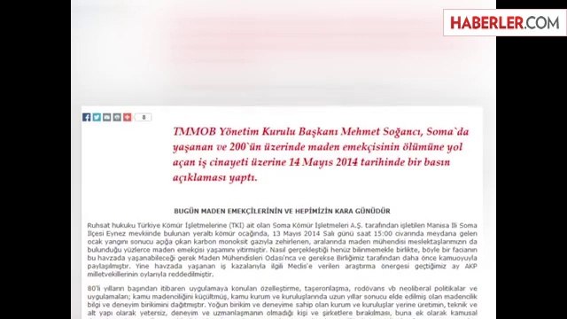 TMMOB: Bakanlar Derhal İstifa Etmeli