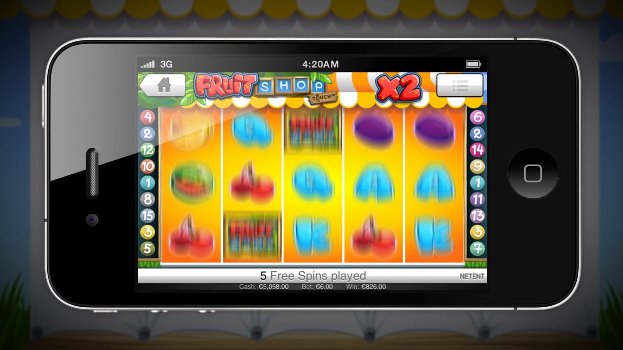 cherrycasino.com - Gameplay FruitShop Slot Smartphone Gameplay - (100% Signup Bonus)