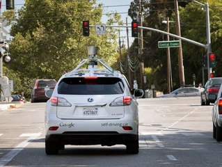 Dunya News - Google's driverless cars take a ride on city streets in California highways