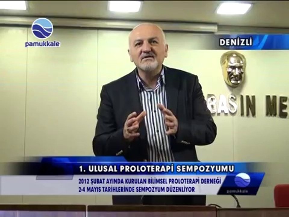 Op.Dr.Hasan Doğan "1. Ulusal Proloterapi Sempozyumu" Basın Toplantısı