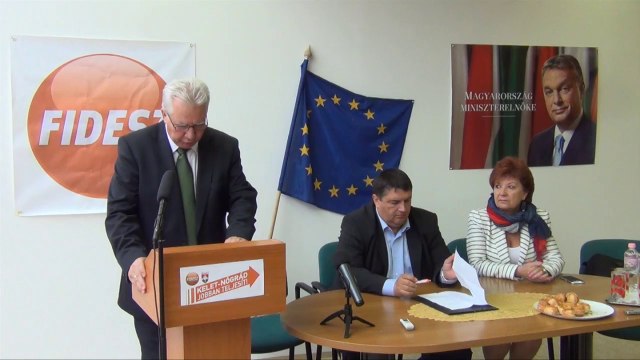 Sajtótájékoztató Jakab István országgyűlési képviselő, a Magosz elnöke és Becsó Zsolt országgyűlési képviselő. TÉMA: Online aláírásgyűjtés a magyar föld, az akác és a pálinka védelmében! — Salgótarján