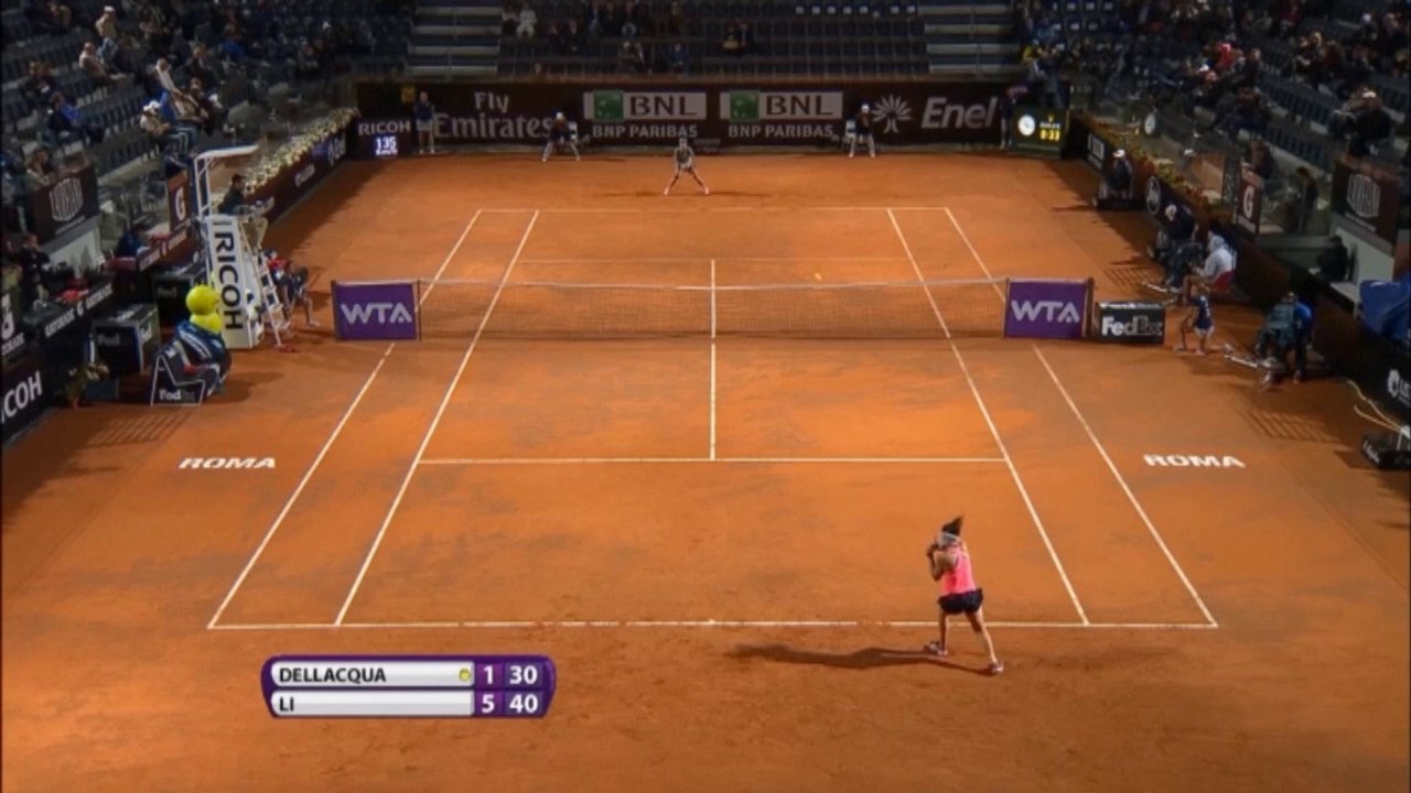 Rom: Li Na fegt über Dellacqua hinweg