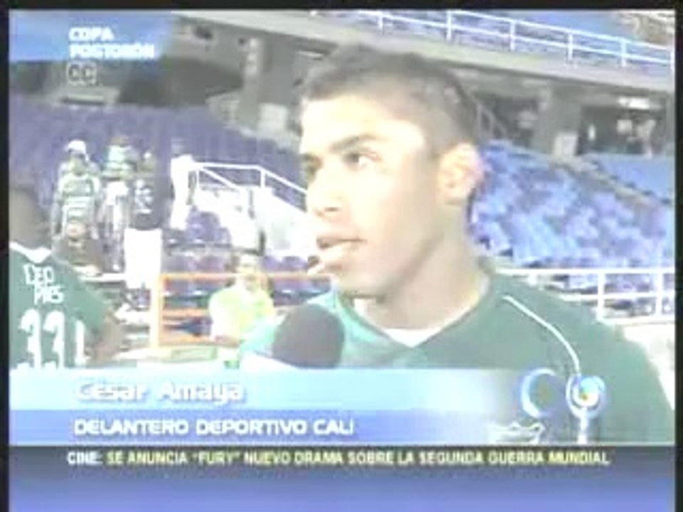 CARLOS RENTERIA-YERSON CANDELO-CESAR AMAYA DEPORTIVO CALI FEBRERO 13 DE 2013