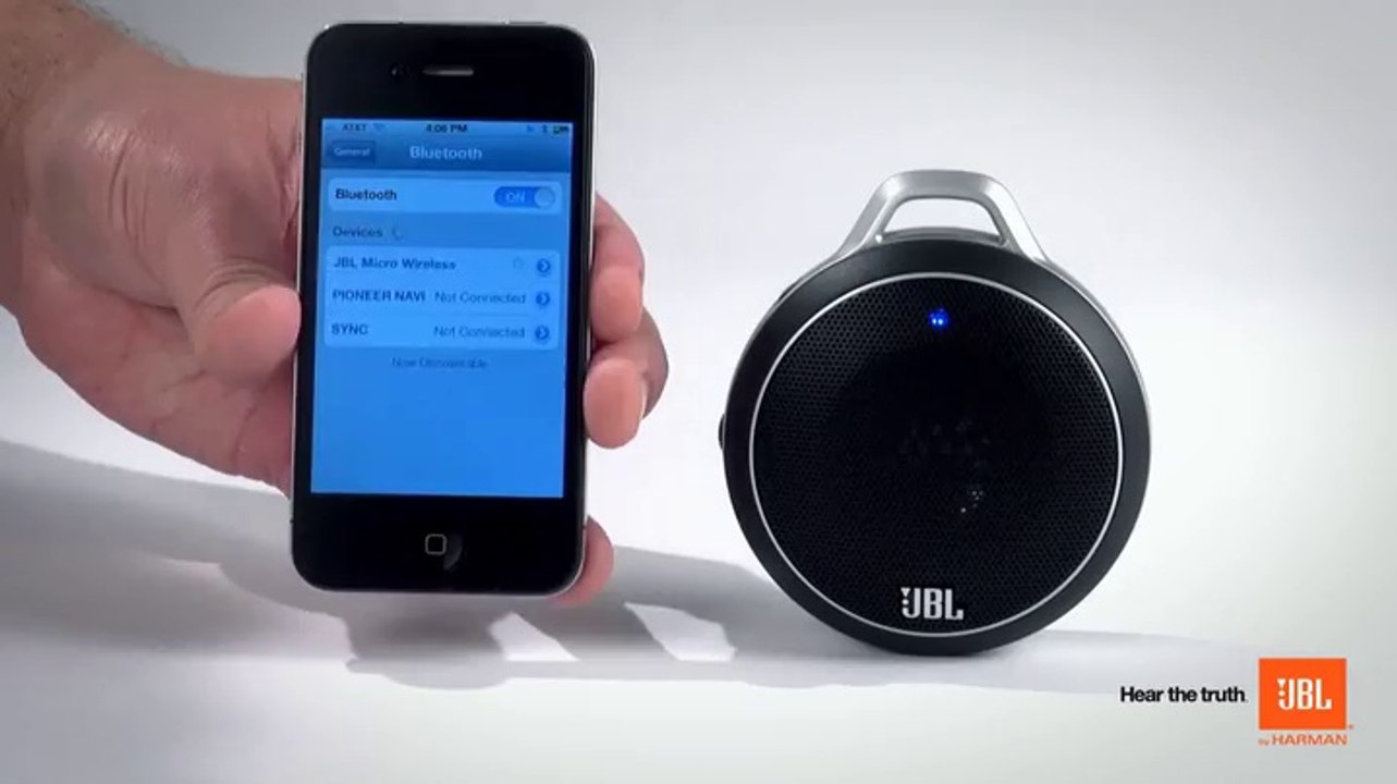 JBL Micro Wireless Ultra-Portable Speaker with Built-In Bass Port and Wireless Bluetooth Connectivity