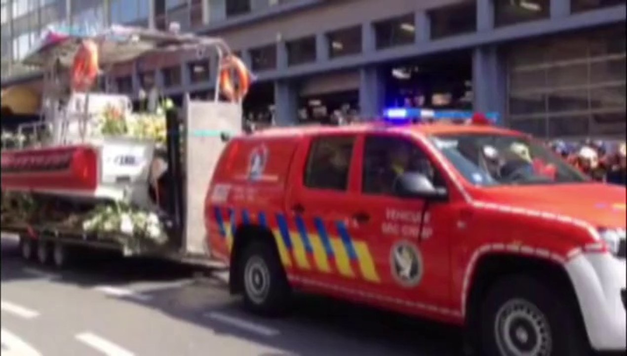Funérailles de Yves Peeters et Christian Dejardin - Pompiers plongeurs à Liège