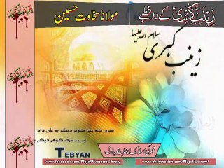 Part:2 - بی بی زینب کے دوخطبے ۔ مولانا سخاوت حسین - Shahadat e Bibi Zainab (as) - New York