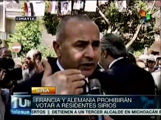 Francia y Alemania prohibirán a sirios en su país que voten
