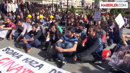 Sivas'ta Üniversite Öğrencilerinden 'Soma' Eylemi