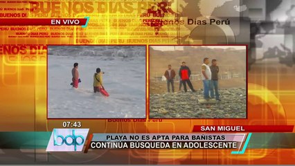 Continúa búsqueda de joven que se ahogó en playa Bertolotto de San Miguel