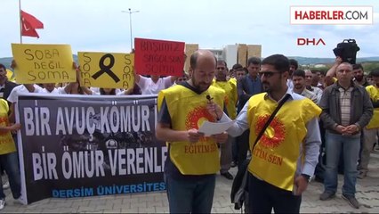 Tunceli'de Soma Protestosu