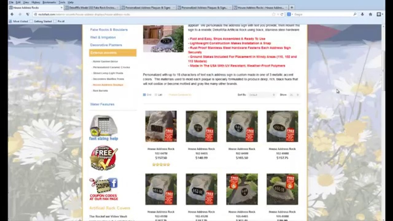 Save big on these gorgeous personalized house address rocks