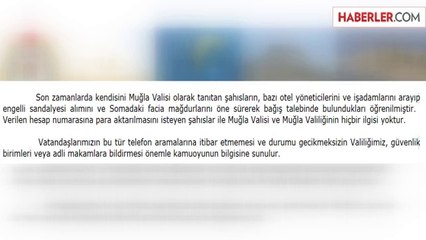 Dolandırıcılar Kendilerini Vali Olarak Tanıtıp Para İstedi