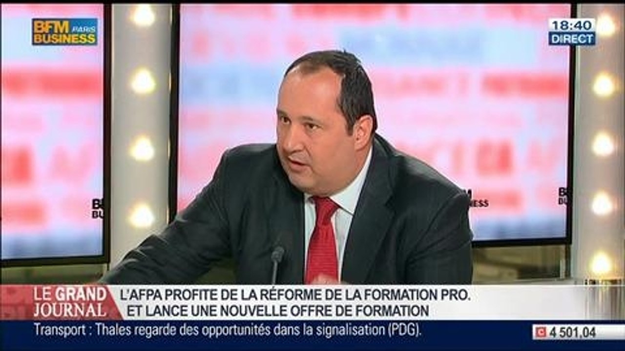 Hervé Estampes, directeur général de l'AFPA, dans Le Grand Journal - 14/05 3/4