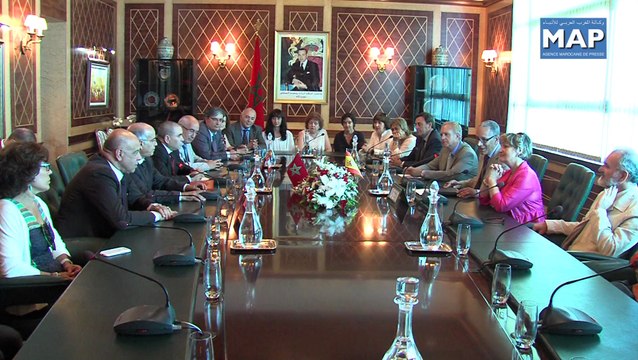 بيد الله يتباحث مع رئيسة وفد الاتحاد العام للشغل الإسباني