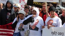 Manifestation à Béthune: ils réclament justice pour Lahoucine tué par la police à Montigny en Gohelle en mars 2013