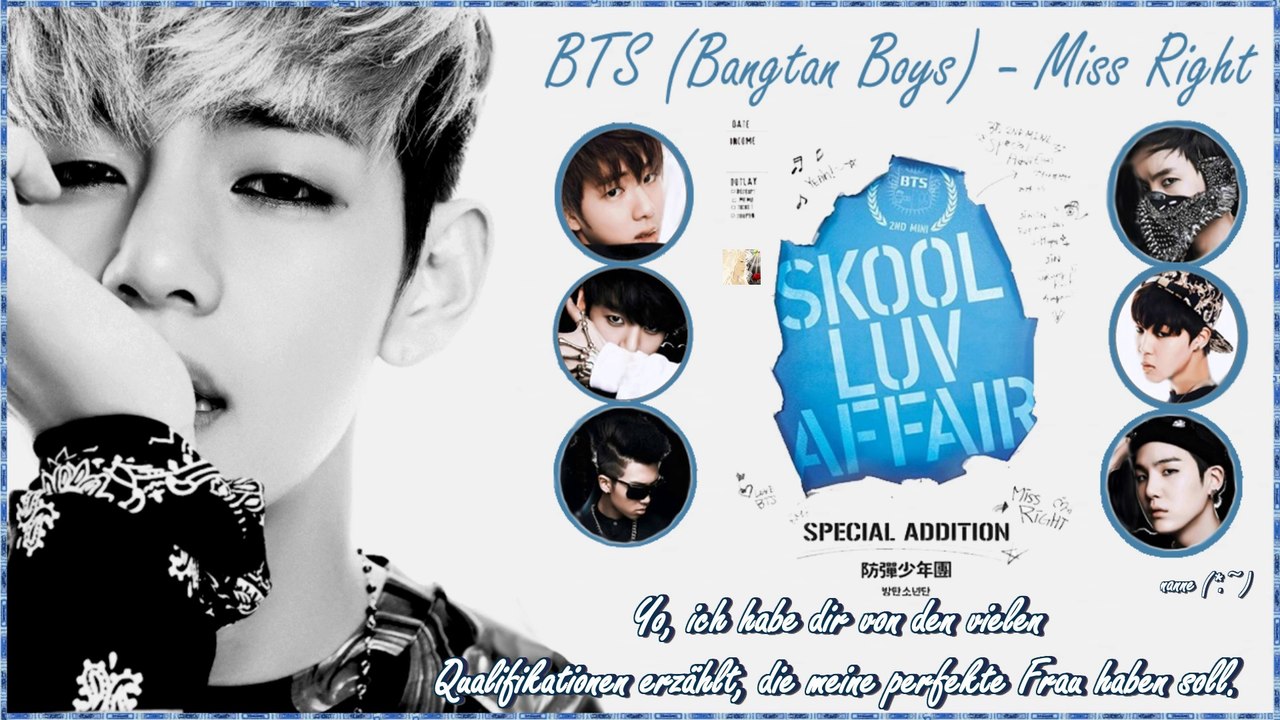 BTS (Bangtan Boys) - Miss Right k-pop [german sub]
