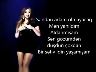 Səndən adam olmayacaq LYRİCS (Aygün Kazımova)