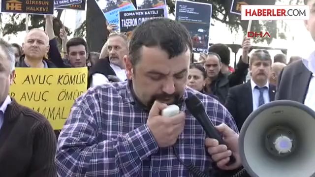 Giresun Artvin'de Soma Protestosuna Polis Müdahalesi