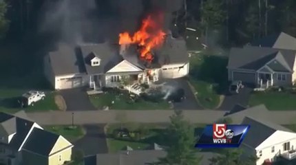 Live explosion of this House on fire! Insane...