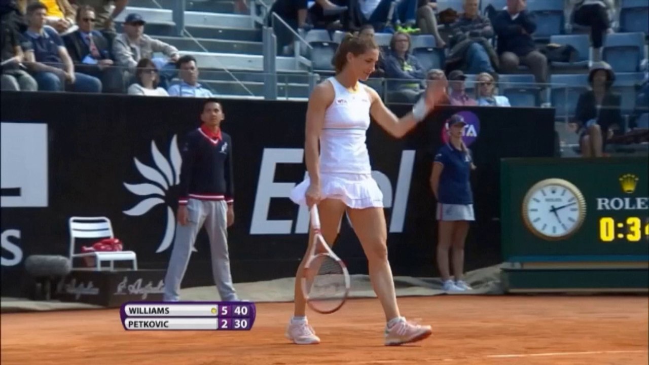 Rom: Williams-Lehrstunde für Petkovic