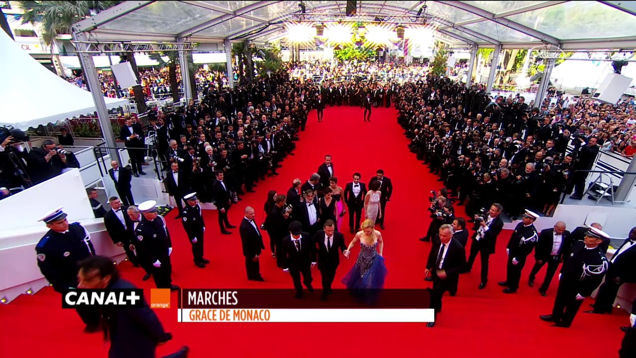 Nicole Kidman and the Grace de Monaco crew on the red carpet