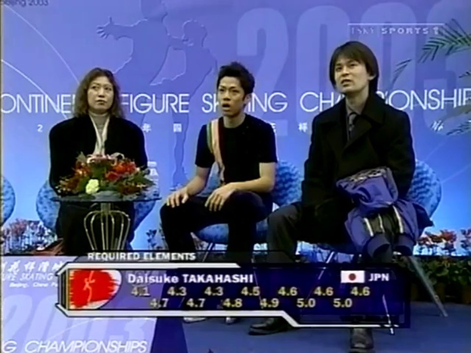 ᴅαίѕμκε тακαнαѕнί Four Continents Championships 2003 SP Sky Sports 1