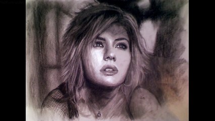 Drawing Elisha Cuthbert - Portrait Art Video