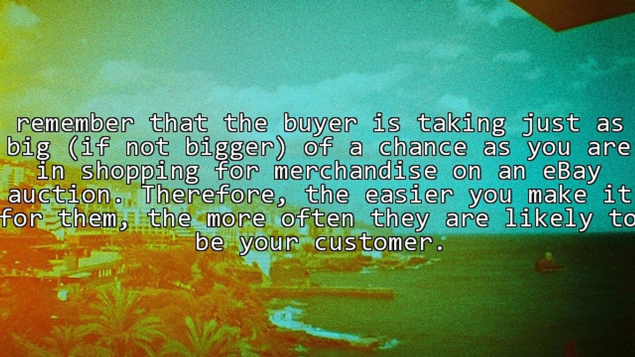 How To Make The Most Of Your Ebay Auction