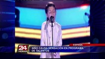 Niño de 9 años causa sensación en reality español cantando flamenco