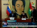 Venezuela y Burkina Faso estrechan relaciones y fortalecen cooperación