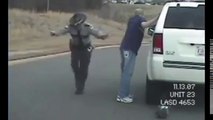 Police stops driver and what happens to the cop is... unbelievable