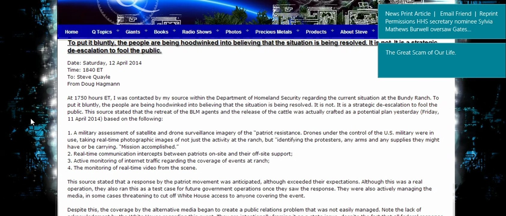 URGENT UPDATE!!!!!! WAKE UP CALL TO ALL WHO HEAR