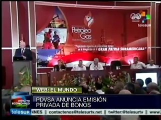 Venezuela: PDVSA anuncia emisión privada de bonos