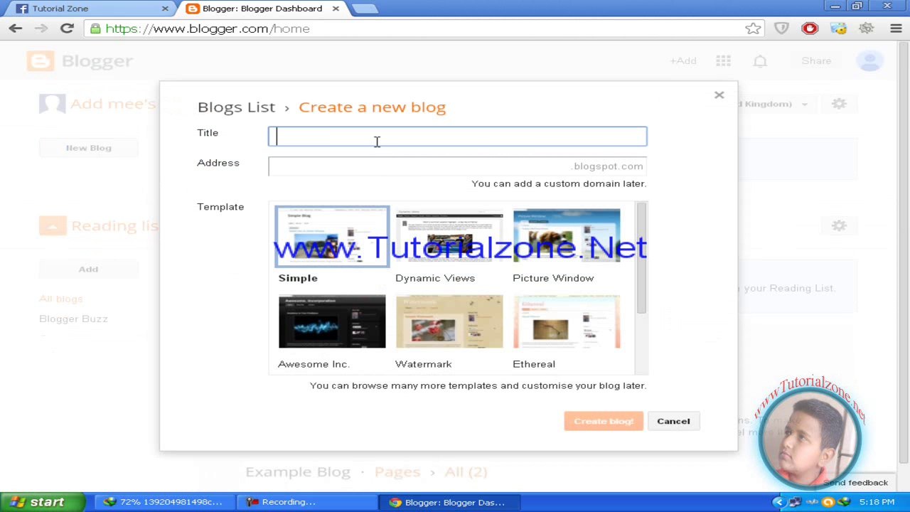 Learn Blogger In Urdu/Hindi Lesson No 1