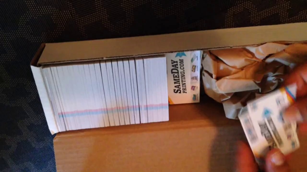 Business Card Stickers Unboxing - SameDayPrinting.com