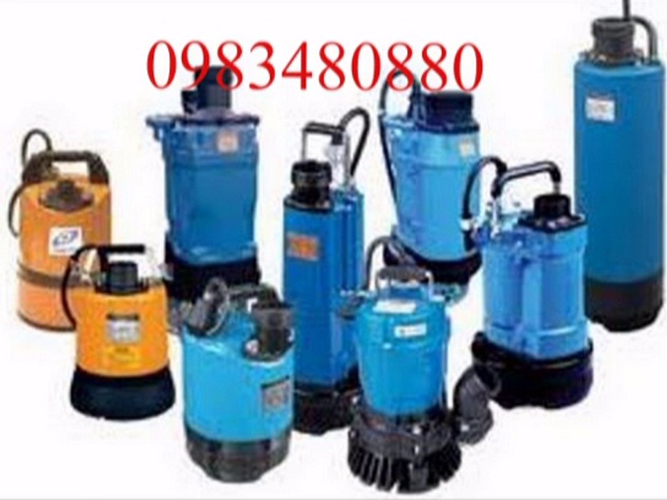 Tel .0983480880. Máy bơm chìm hố móng Tsurumi KRS2-100, bơm hút bùn loãng Tsurumi