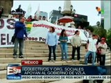 Organizaciones mexicanas apoyan al gobierno de Venezuela