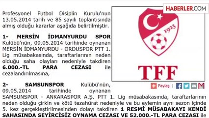 Samsunspor-Mersin İdmanyurdu Maçı Tarihe Geçecek