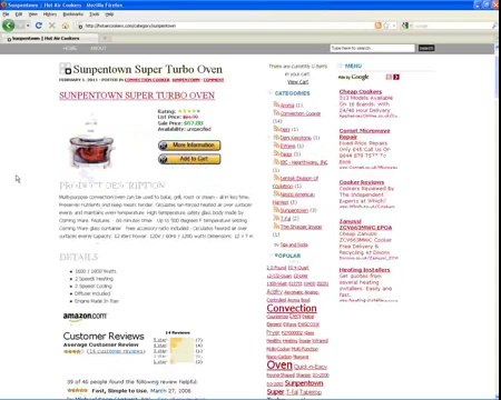 Hot Air Cookers, Air Cooker and Convection Oven