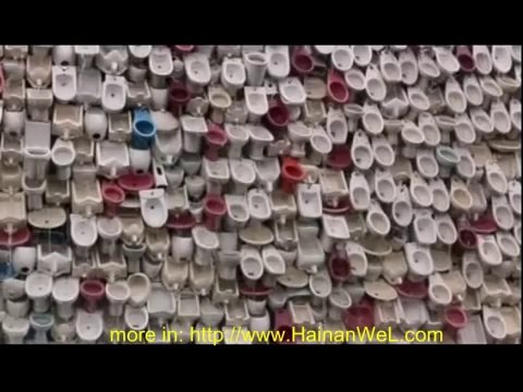 Уникальный водопад-фонтан в Китае