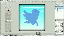 Inkscape   GIMP Dibujando Caricatura Anime Avatar De Twitter En Linux Fedora 20 KDE Pajaro Pilonudo