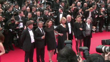 Première montée des marches à Cannes