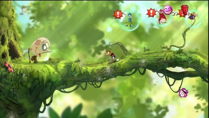 Rayman Origins - Jungle à bafouilles - Niveau Coffrapatte : Cours toujours !