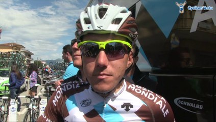 Domenico Pozzovivo au départ de la 6e étape du Tour d'Italie - Giro d'Italia 2014