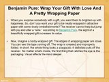 Benjamin Pure - Wrap Your Gift With Love And A Pretty Wrapping Paper