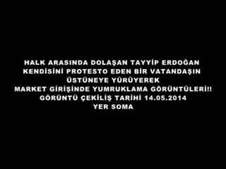 Boksör Tayyip Soma'lıları yumrukluyor | Türkiye'yi şoka sokan o görüntüler