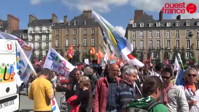 Les salariés de la fonction publique manifestent à Rennes