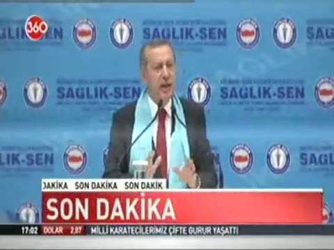 Başbakan Erdoğan Sağlık Çalışanları Buluşmasında Konuştu - Sağlık-Sen Memur-Sen